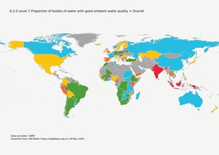 map of global water quality