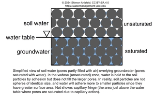 schematic of soil water
